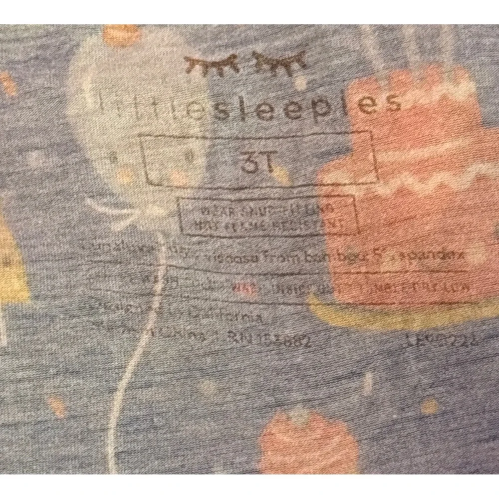 Little Sleepies Birthday Celebration Bamboo Zippy Pajamas, Size 3T‎